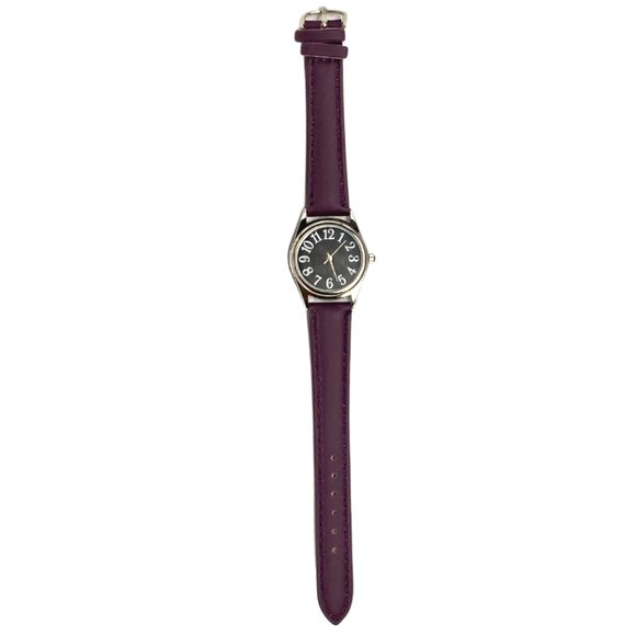 Stainless steel and quartz purple watch - Picture 2 of 3